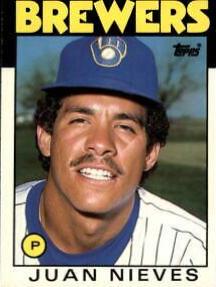 Juan Nieves #79T Baseball Cards 1986 Topps Traded