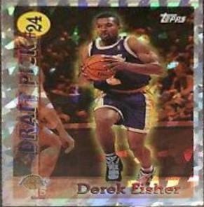 Derek Fisher #DP24 Basketball Cards 1996 Topps Draft Redemption