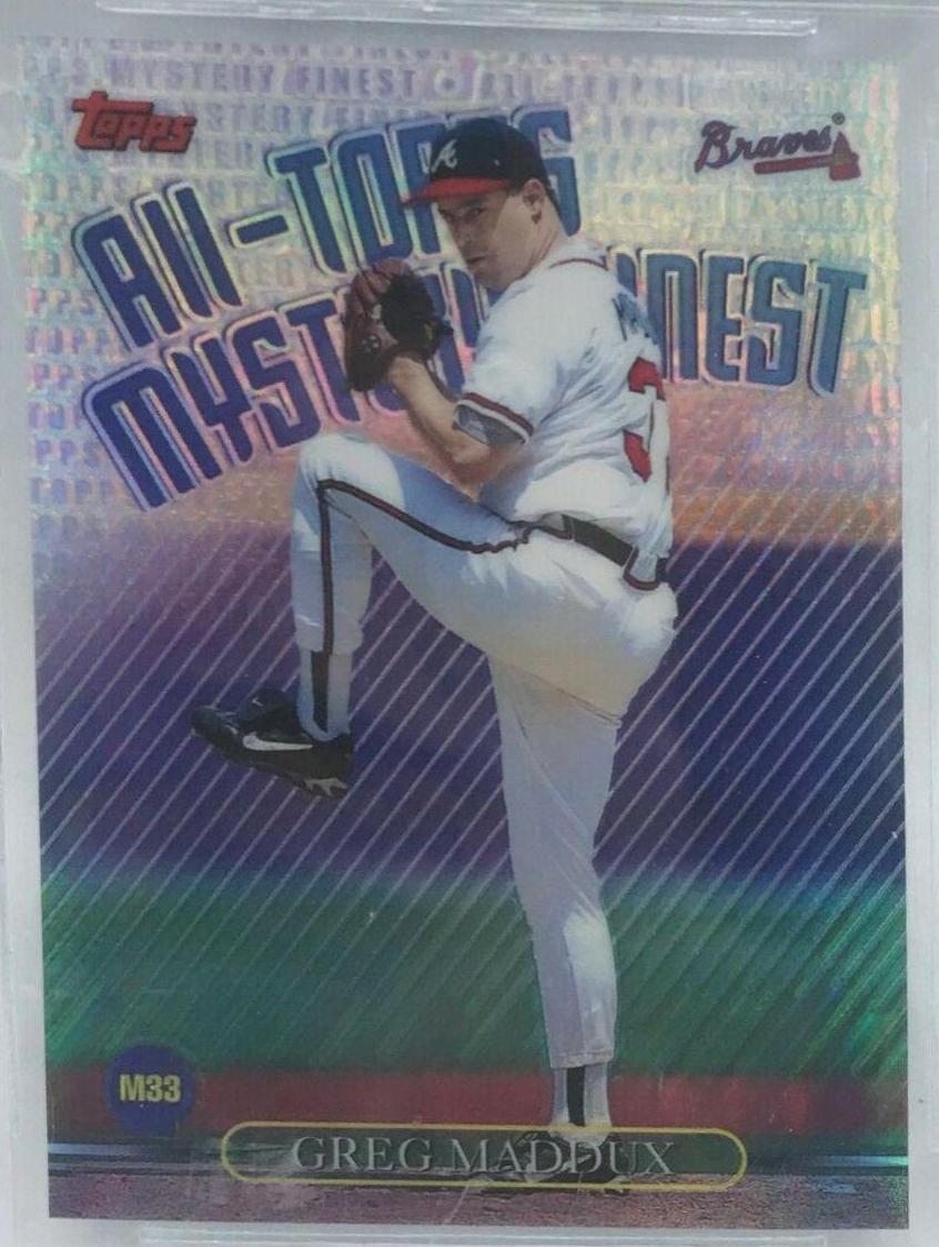 Greg Maddux [Refractor] #M33 Baseball Cards 1999 Topps All Mystery Finest