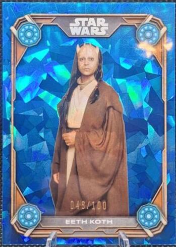 Eeth Koth #JC-7 Star Wars 2024 Topps Chrome Sapphire Jedi High Council