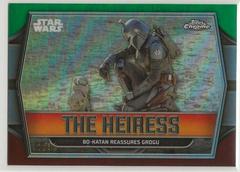 Bo-Katan Reassures Grogu [Kashyyyk Green Refractor] #TH-1 Star Wars 2024 Topps Chrome The Heiress Prices