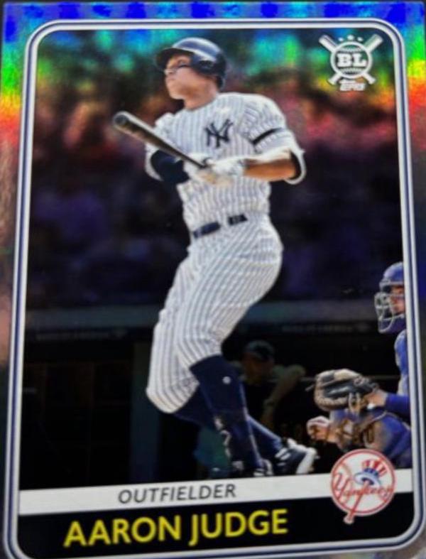 Aaron Judge [Rainbow Foil] #203 Baseball Cards 2020 Topps Big League