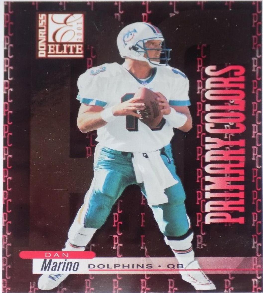 Dan Marino #PC-6 Football Cards 2001 Panini Donruss Elite Primary Colors