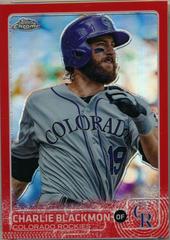 Charlie Blackmon [Red Refractor] #77 Baseball Cards 2015 Topps Chrome Prices