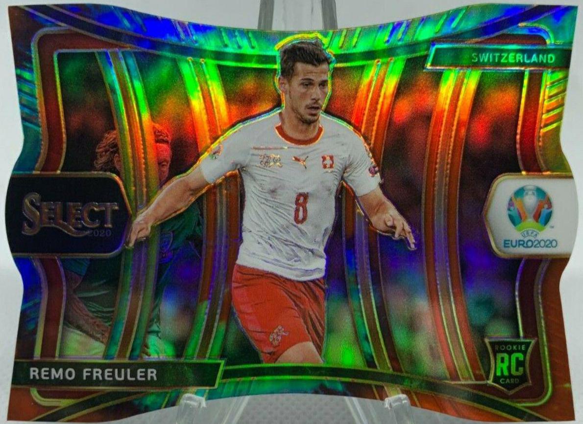 Remo Freuler [Tie Dye Die Cut Prizm] #158 Soccer Cards 2020 Panini Select UEFA Euro