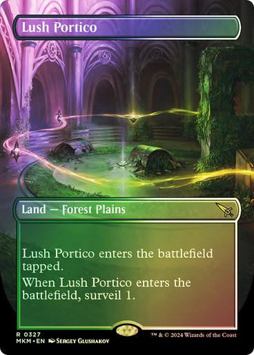 Lush Portico [Borderless Foil] #327 Magic Murders at Karlov Manor