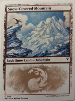 Snow-Covered Mountain #119 Magic Mystery Booster 2