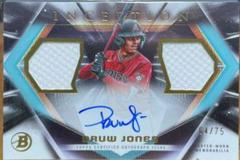 Druw Jones #IADR-DJS Baseball Cards 2023 Bowman Inception Autograph Dual Relic Prices