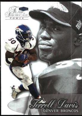 Terrell Davis #8 Football Cards 1999 Flair Showcase