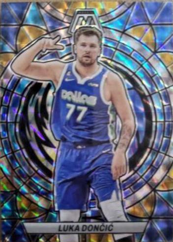 Luka Doncic 6 Prices 2022 Panini Mosaic Stained Glass Basketball Cards