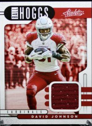 David Johnson #BH-10 Football Cards 2019 Panini Absolute Ball Hoggs