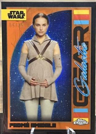 Padme Amidala [Rebel Orange Refractor] #GG-17 Star Wars 2024 Topps Chrome Galactic Gear