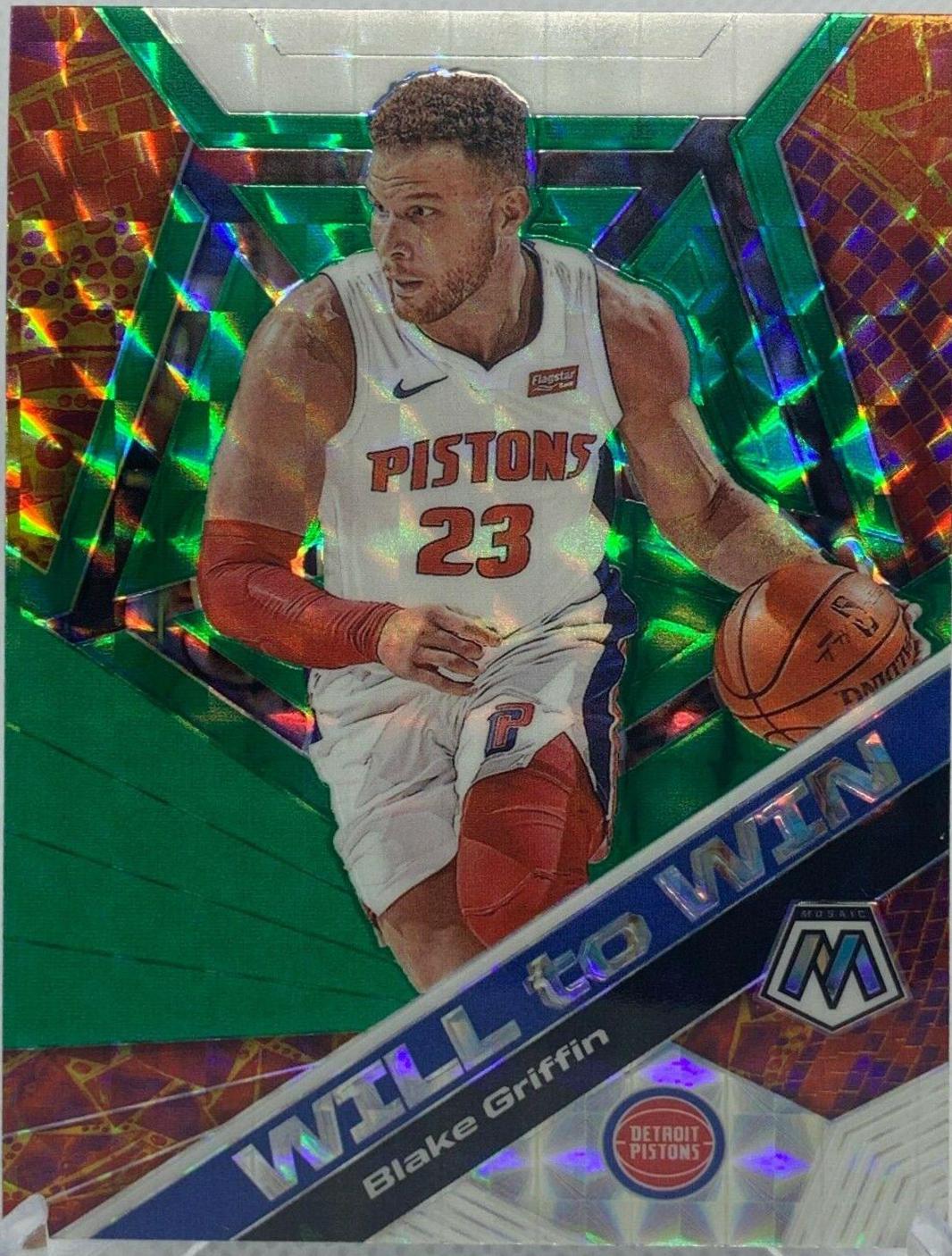 Blake Griffin [Green Mosaic] #5 Basketball Cards 2019 Panini Mosaic Will to Win