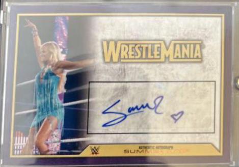 Summer Rae Wrestling Cards 2014 Topps WWE Autographs