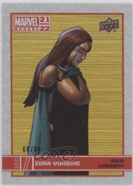 Zora Vukovic [Gold Linearity] #100 Marvel 2021 Upper Deck Annual