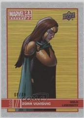 Zora Vukovic [Gold Linearity] #100 Marvel 2021 Upper Deck Annual Prices