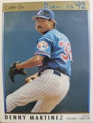 Denny Martinez #13 Baseball Cards 1992 O Pee Chee Premier Prices