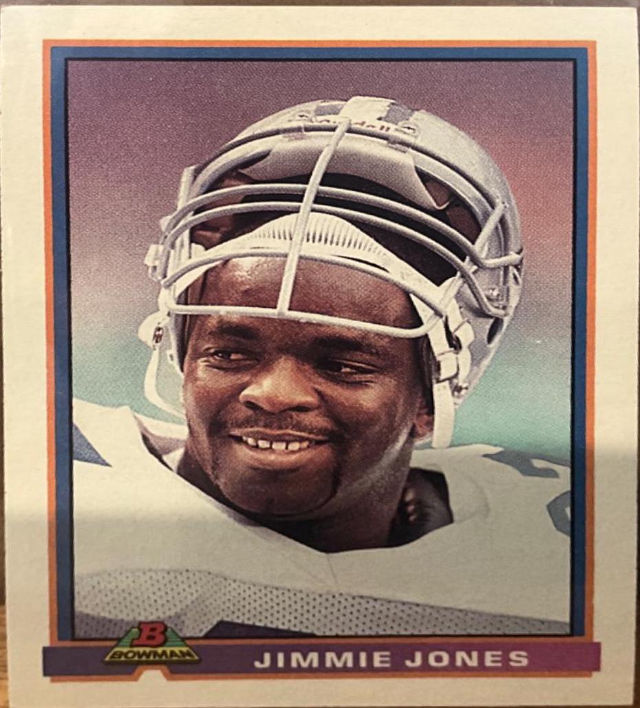 Jimmie Jones #107 Football Cards 1991 Bowman