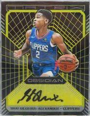 Shai Gilgeous Alexander #MA-SGA Basketball Cards 2018 Panini Obsidian Matrix Autographs Prices