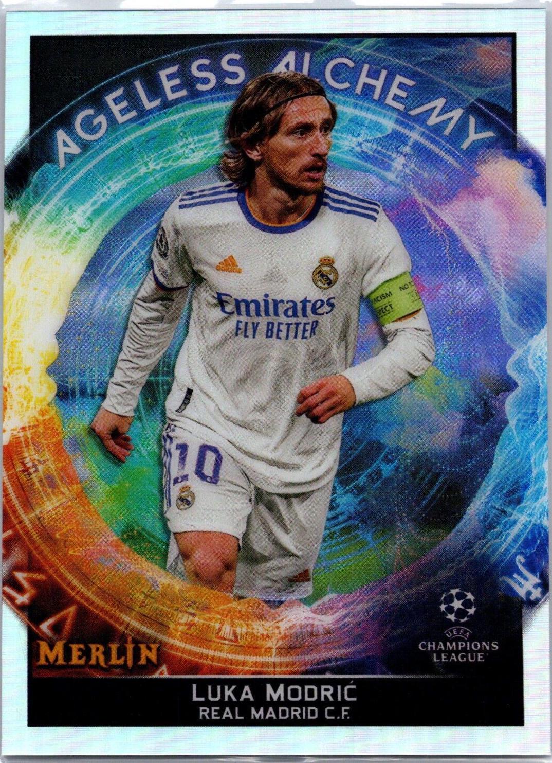 Luka Modric #AA-16 Soccer Cards 2021 Topps Merlin Chrome UEFA Ageless Alchemy