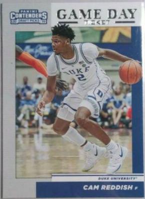 Cam Reddish #4 Basketball Cards 2019 Panini Contenders Draft Picks Game Day Ticket