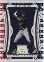 Jackson Chourio #56 Baseball Cards 2023 Panini National Treasures Red White and Blue Prices