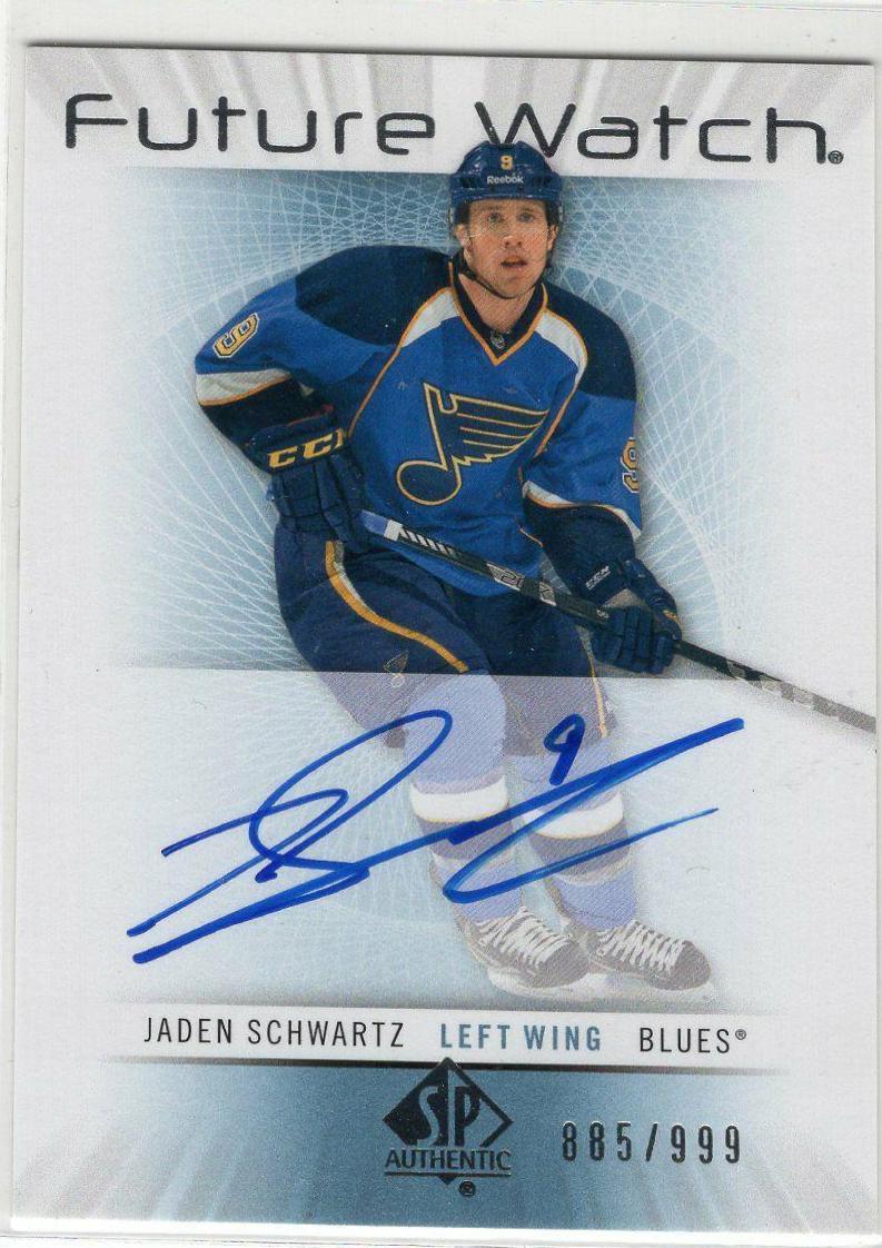 Jaden Schwartz [Autograph] #232 Hockey Cards 2012 SP Authentic