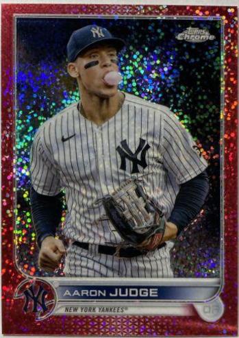 Aaron Judge [SP Variation Red Speckle] #99 Baseball Cards 2022 Topps Chrome