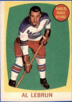 Al LeBrun #61 Hockey Cards 1961 Topps