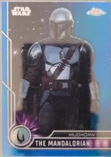 The Mandalorian [Blue Refractor] #97 Star Wars 2023 Topps Chrome