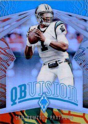 Cam Newton [Color Burst] #15 Football Cards 2018 Panini Phoenix QB Vision