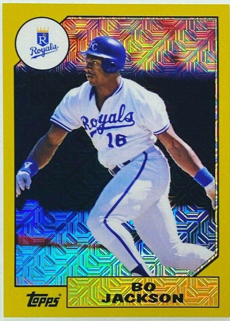 Bo Jackson [Gold] #87-BJ Baseball Cards 2017 Topps Silver Pack Promo