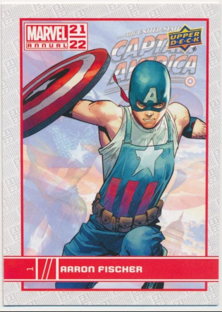 Aaron Fischer #1 Marvel 2021 Upper Deck Annual