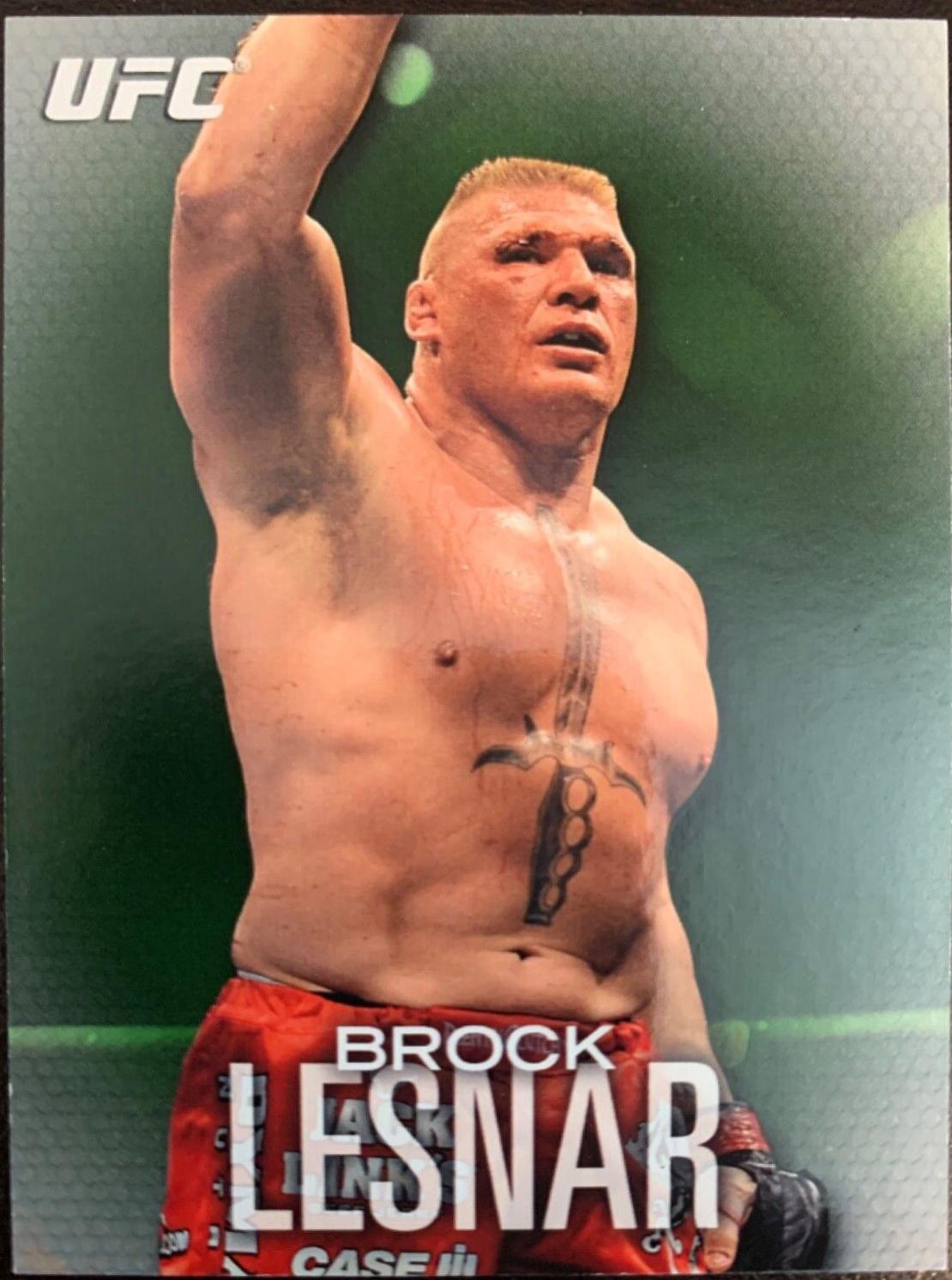 Brock Lesnar [Green] #80 Ufc Cards 2012 Topps UFC Knockout