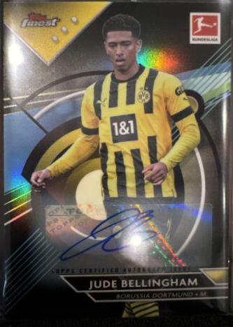 Jude Bellingham #BCA-JB Soccer Cards 2022 Topps Finest Bundesliga Autographs