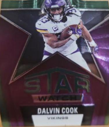 Dalvin Cook #SW-9 Football Cards 2022 Panini Donruss Elite Star Watch