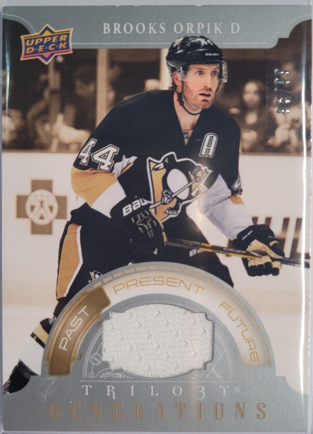 Brooks Orpik [Jersey] #TG-15A Hockey Cards 2022 Upper Deck Trilogy Generations