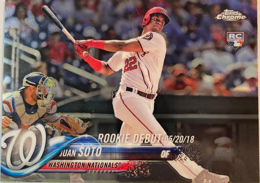 2018 Topps Chrome 2024 Juan Soto Rookie Card SGC 10