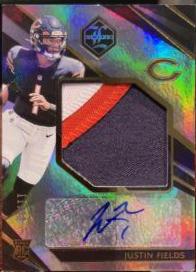 Justin Fields [Patch Autograph Holographic Spotlight] #146 Football Cards 2021 Panini Limited