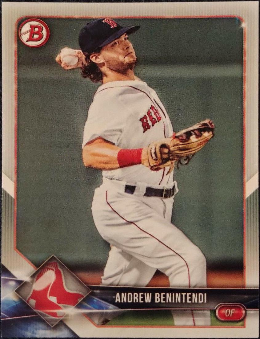 Andrew Benintendi [Red] #38 Baseball Cards 2018 Bowman