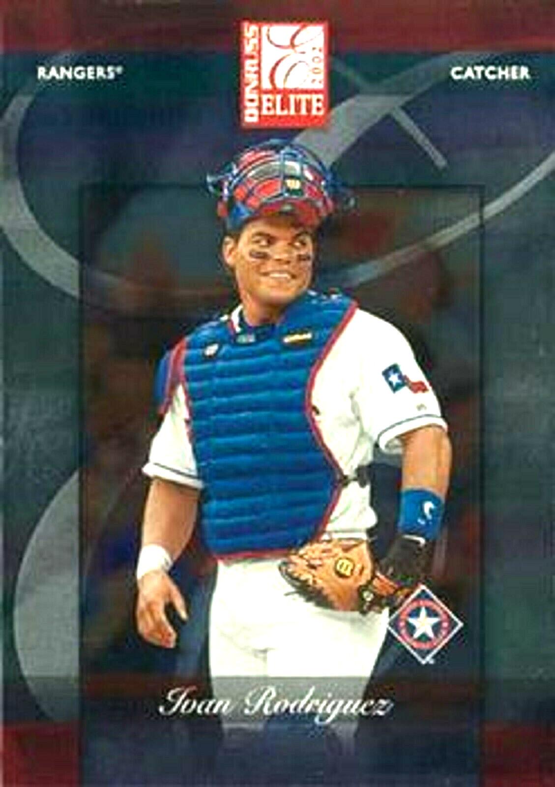 Ivan Rodriguez #13 Baseball Cards 2002 Donruss Elite