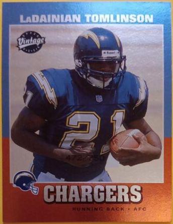 LaDainian Tomlinson [UD Vintage] #293 Football Cards 2001 Upper Deck Rookie F/X