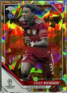 Omar Richards [Orange] #146 Soccer Cards 2021 Topps Chrome Sapphire UEFA Champions League