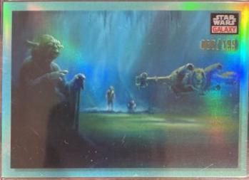 Lifting the X-Wing [Aqua Refractor] #87 Star Wars 2023 Topps Chrome Galaxy