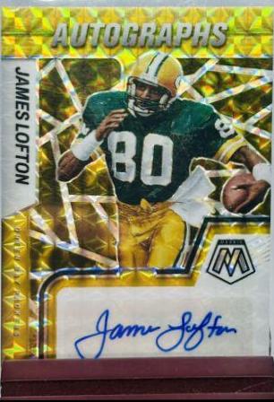 James Lofton [Choice Black Gold] #AM-JL Football Cards 2022 Panini Mosaic Autographs