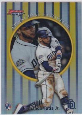 Fernando Tatis Jr. [Gold Refractor] #9FTJ Baseball Cards 2019 Bowman's Best 1999 Franchise Favorites