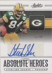 Sterling Sharpe #16 Football Cards 2020 Panini Absolute Heroes Autographs Prices