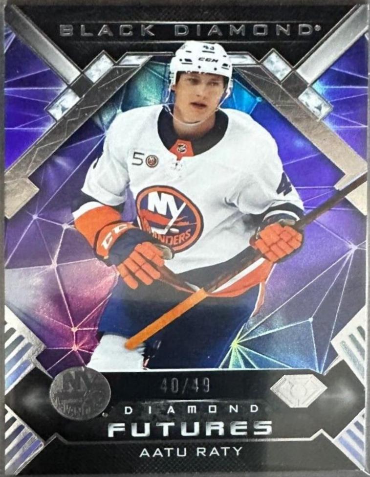 Aatu Raty [Purple] #BDF-AR Hockey Cards 2022 Upper Deck Black Diamond Futures