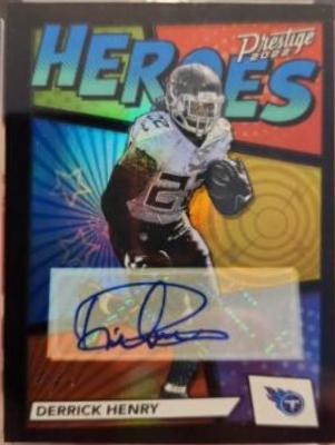 Derrick Henry [Autograph] #H-8 Football Cards 2022 Panini Prestige Heroes