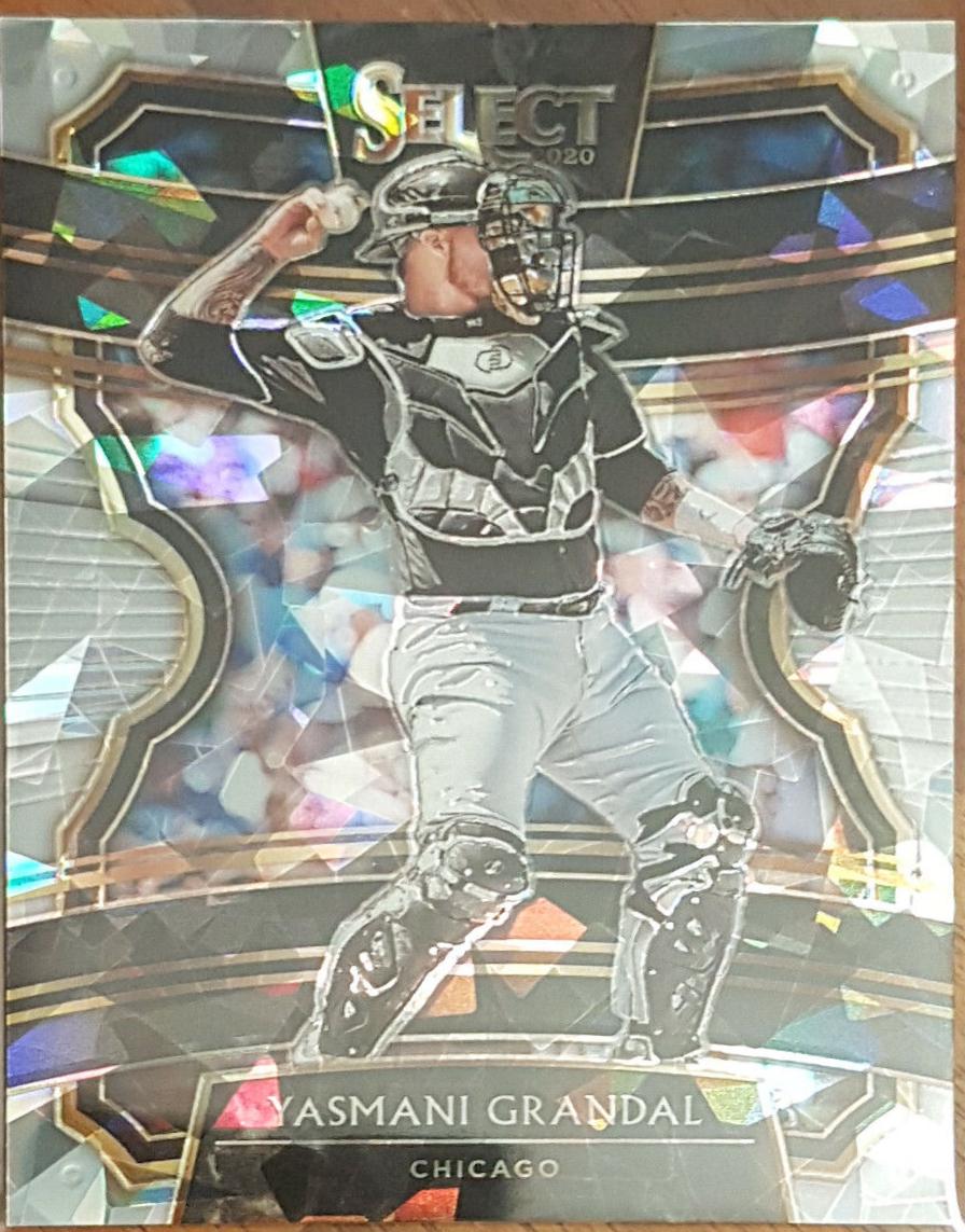 Yasmani Grandal [Cracked Ice] #3 Baseball Cards 2020 Panini Select